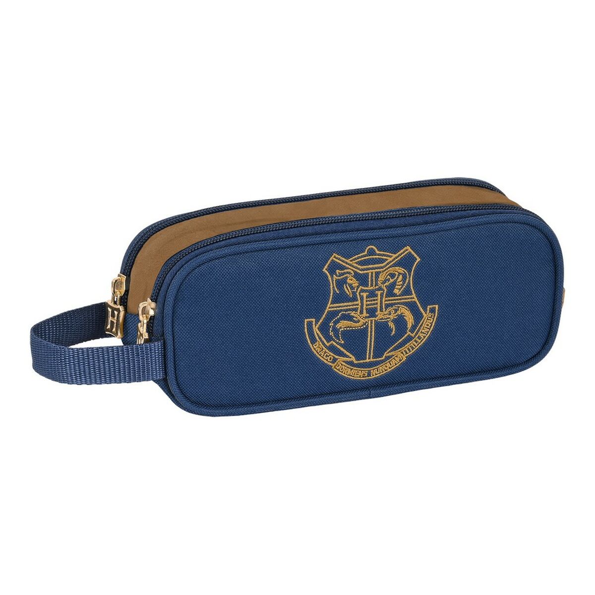 School Case Harry Potter Brown Navy Blue (21 x 8 x 6 cm)