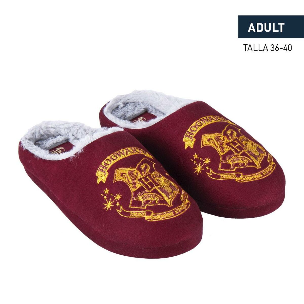 House Slippers Harry Potter Red