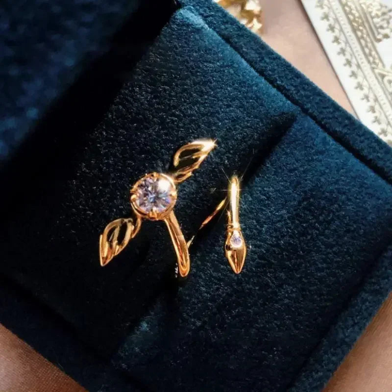 Gold-plated Snitch Ring Women Jewelry Gifts
