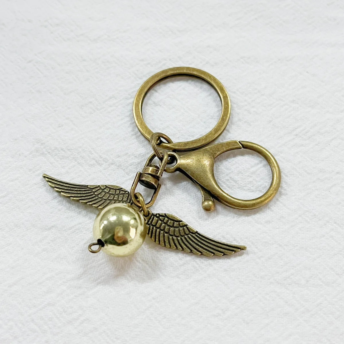 Retro Gold color Snitch Key Chains Hogwarts