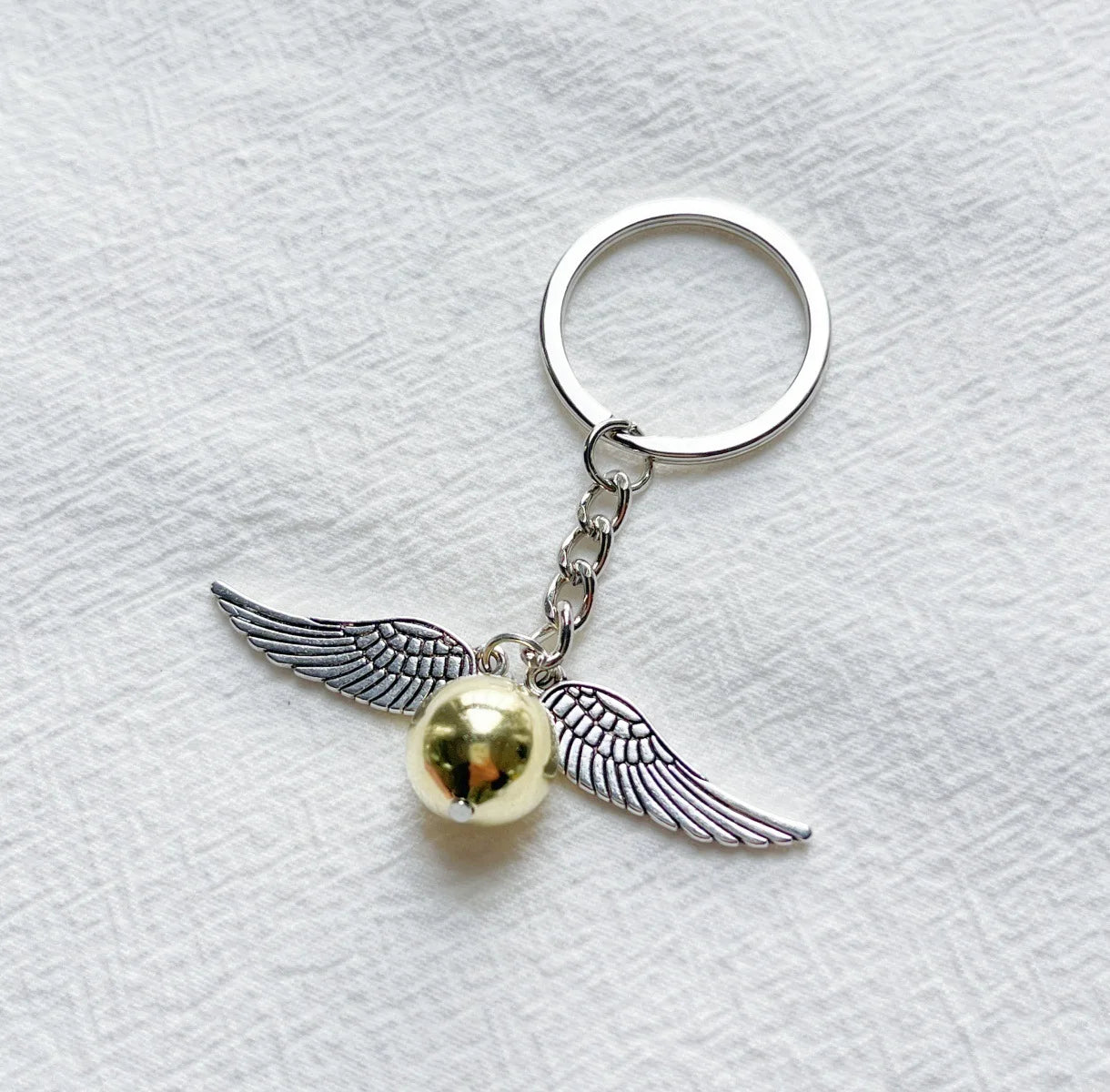 Retro Gold color Snitch Key Chains Hogwarts