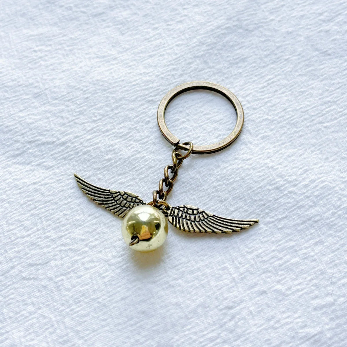 Retro Gold color Snitch Key Chains Hogwarts