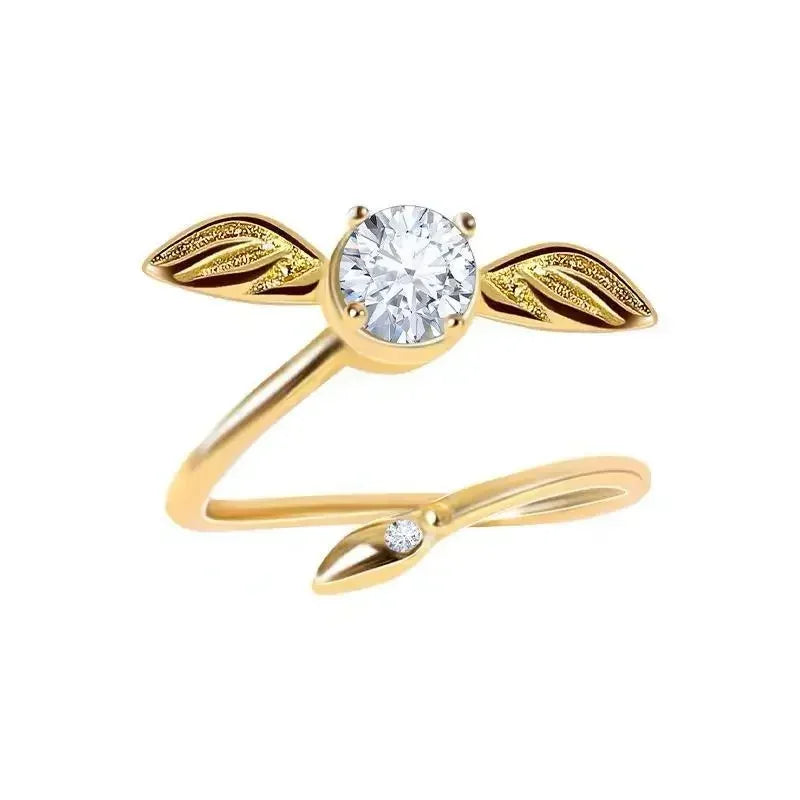 Gold-plated Snitch Ring Women Jewelry Gifts